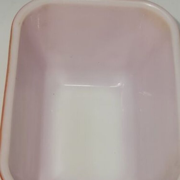 Vintage Pyrex Red & Blue Refrigerator Pair With Lids 501 B  and 501 - Picture 5 of 9